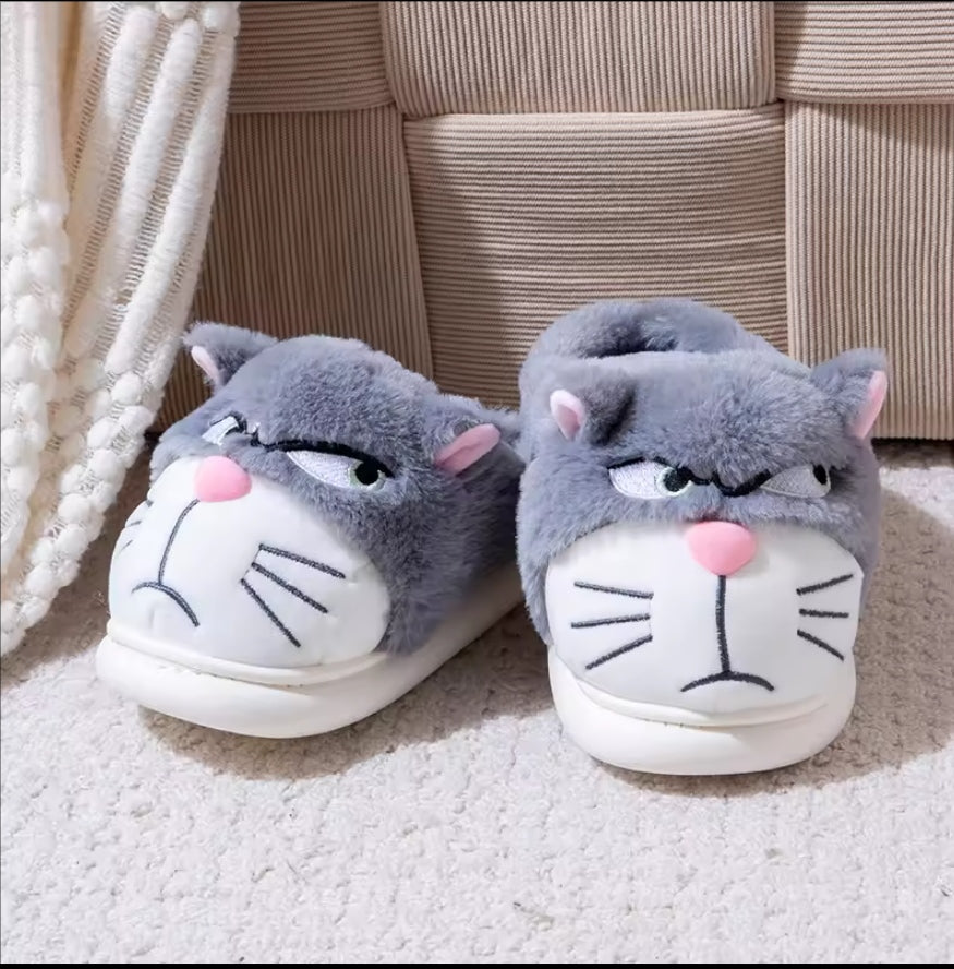 Tewgy Women’s Plush Slippers – Cute cartoon-designed house slippers for home use, very comfortable for daily wear, stylish and elegant fluffy fashion footwear.