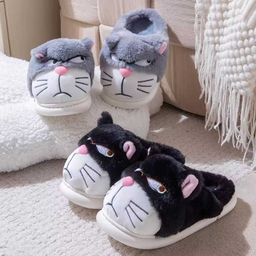 Tewgy Women’s Plush Slippers – Cute cartoon-designed house slippers for home use, very comfortable for daily wear, stylish and elegant fluffy fashion footwear.