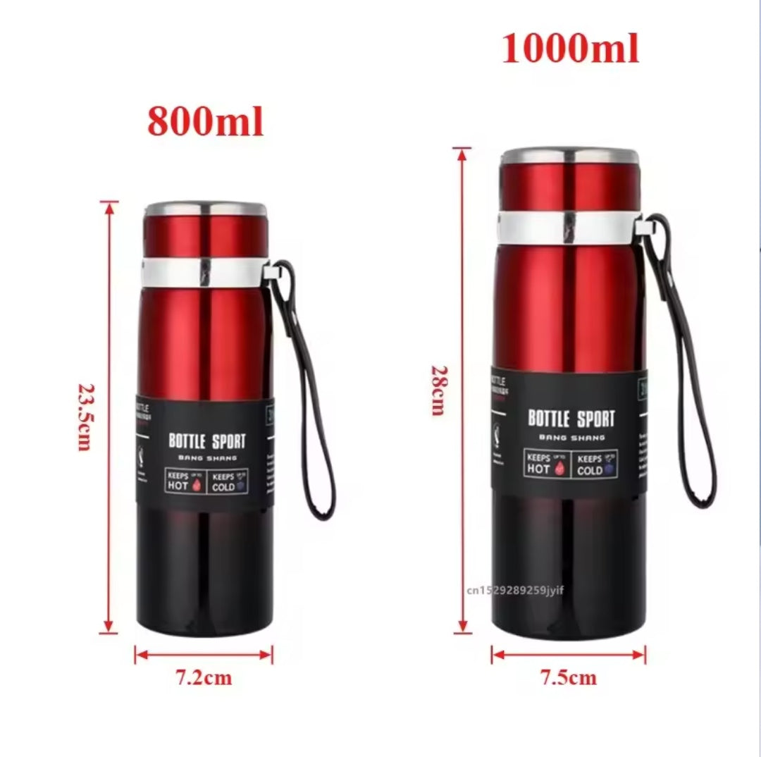 ขวดน้ำเก็บอุณหภูมิ 800 มล./1000 มล.
เก็บได้ทั้งร้อนและเย็น เหมาะสำหรับน้ำ ชา และกาแฟ
กระติกน้ำสุญญากาศสแตนเลส คุณภาพดี พกพาสะดวก ใช้งานได้ทุกวัน